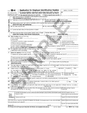 how to file ss 4 form